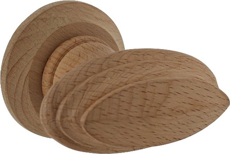 Intersteel Knopkruk rand met rozet hout