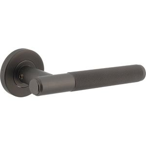 Intersteel Deurkruk Rombo op rozet ø53x8 mm antracietgrijs