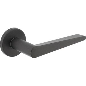 Intersteel Deurkruk Tiga met rozet Ø49x7 mm grijs