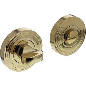 Intersteel Rozet met toilet-/badkamersluiting ø55x10 mm messing titaan PVD