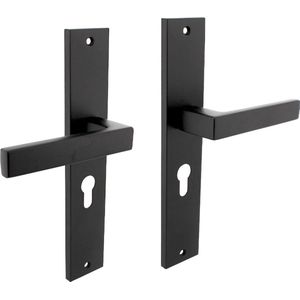 Intersteel Deurkruk Hera op schild profielcilindergat 55 mat zwart
