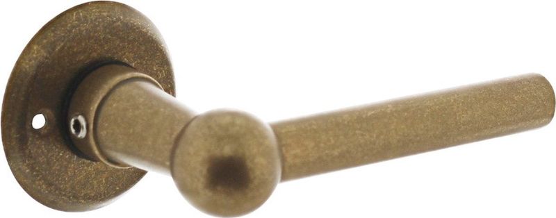 Intersteel - Deurkruk L-L - Bol - Messing - Matte Donkere Uitstraling