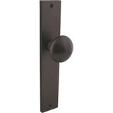 Intersteel Knop op rechthoekig schild Antraciet grijs Blind