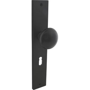 Intersteel Knopschild sleutelgat zwart
