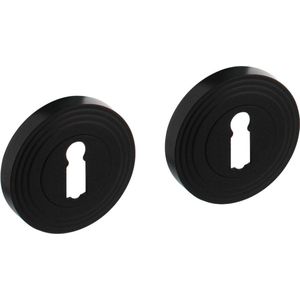 Intersteel Sleutelrozetten verdekt ø54x9 mm met nokken zwart