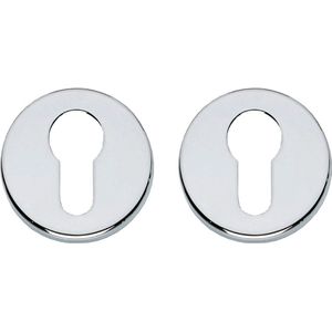 Intersteel Rozet profielcilindergat rond verdekt kunststof chroom
