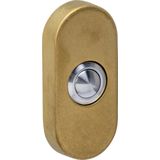 Intersteel - Ovale Beldrukker - PVD Messing - Inclusief Bevestigingsmaterialen