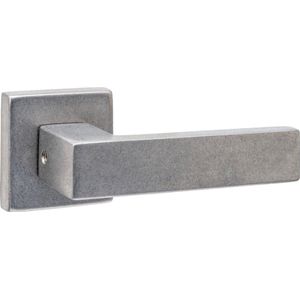 Intersteel Deurkruk Amsterdam met rozet 53x53x10mm RVS getrommeld