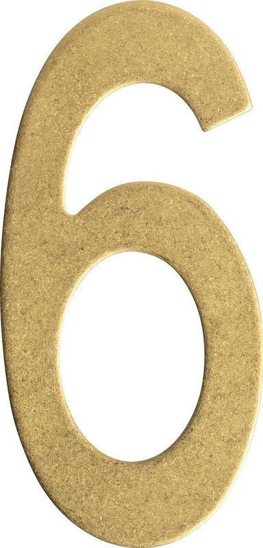 Intersteel - Huisnummer - PVD Messing Getrommeld - 150 mm