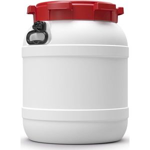 Vat 54 Liter - Water- En Luchtdicht - Wit/Rood