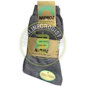 Naproz - Thermo Sokken - Grijs - 3 Paar