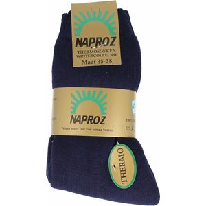 Naproz - Thermo Sokken - Blauw - Katoen - 1 Paar