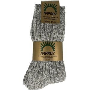 Naproz - Noorse Sokken - Grijs - Thermosokken