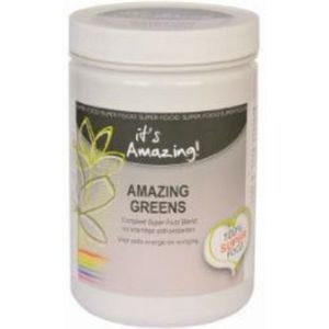 It's Amazing Greens - Poeder - Groen - 300GR - Mix van 37 Groenten en Fruit
