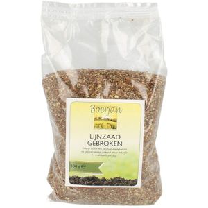 Boerjan Lijnzaad Gebroken 500gr