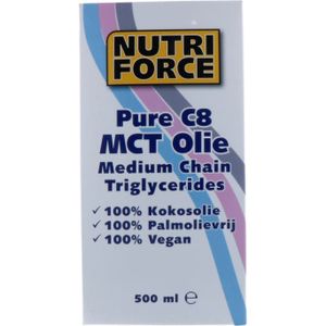 Naproz - Nutriforce - Pure C8 MCT Olie - 100% Kokosolie - 500ml