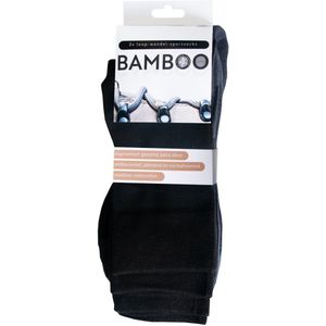 Bamboo - Sportsokken - Zwart - Maat 35-38 - Hypoallergeen en Absorberend