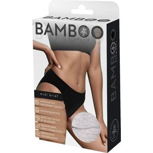 Naproz - Bamboo Midi Brief - Grijs - Slip - Hypoallergeen en Antibacterieel