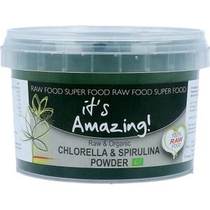 It&#039;s amazing raw & organic chorella & spirulina power  125GR