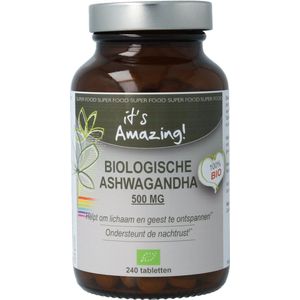 It's Amazing - Biologische Ashwagandha - Tabletten - 240 Stuks - 100% Biologisch