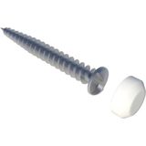 Secumax Anti-Inbraakschroeven - Inclusief Dopjes Wit