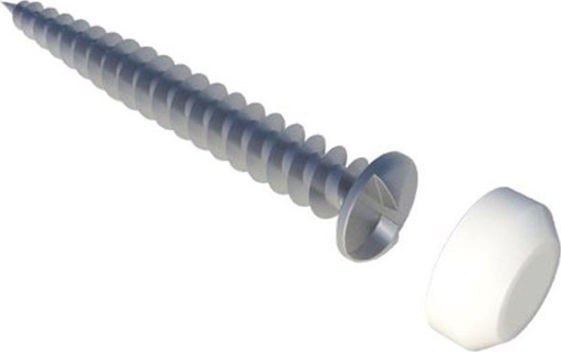 Secumax Anti-Inbraakschroeven - Inclusief Dopjes Wit