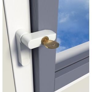 SecuMax - Raamgrendel 832 - Wit - Staal - Inclusief Montagemateriaal