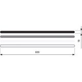 Deluxe Antislip Sticker Grijs Langwerpig