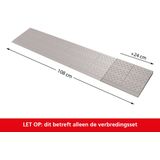 Deluxe - Drempelhulp Verbredingsset - Grijs/Bruin - 210 x 240 mm