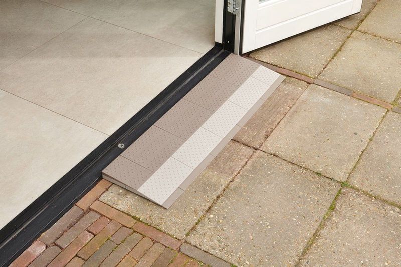 SecuCare - Deluxe Drempelhulp - Grijs/Bruin - 330 x 240 mm - Verbreedbaar