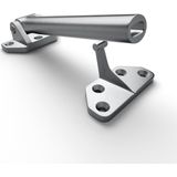 SecuMax - Kierstandhouder - RVS - Geborsteld - Inclusief Montagemateriaal