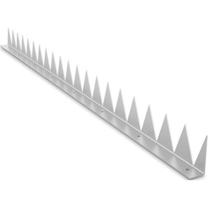 Secumax - Anti-Klimstrip - Verzinkt Staal - 100 cm - 90 Graden - 2 Delige Set