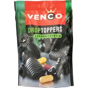 Venco Droptoppers Drop Lekker & Stevig 215 gram