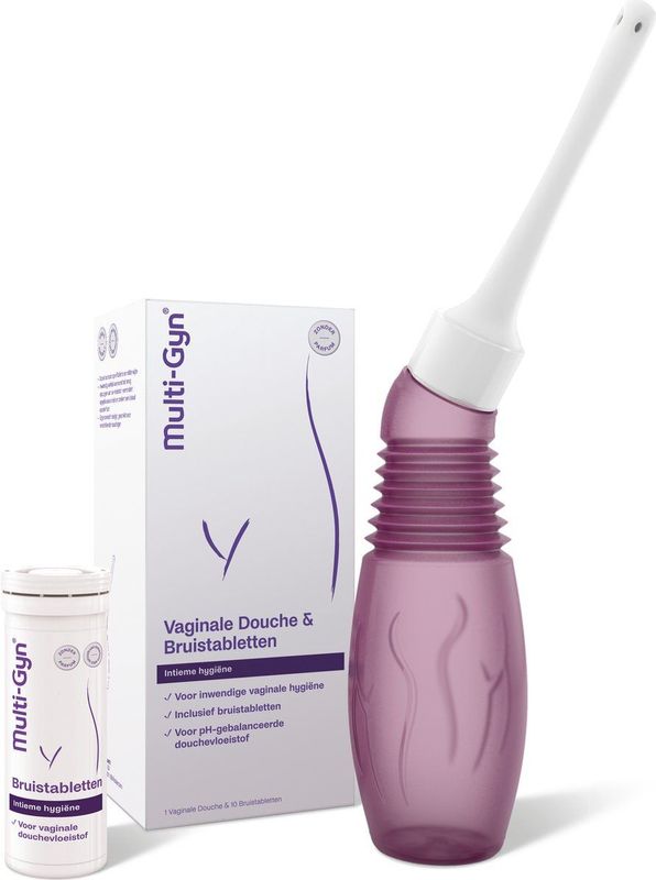 Multi-Gyn - Vaginale Douche & 10 Bruistabletten - Intieme Verzorging - Intieme Hygiene
