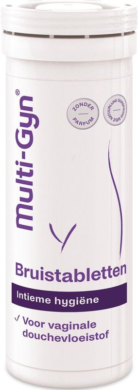 Multi-Gyn Intieme Hygiëne Bruistabletten voor Vaginale Douchevloeistof 10 tabletten