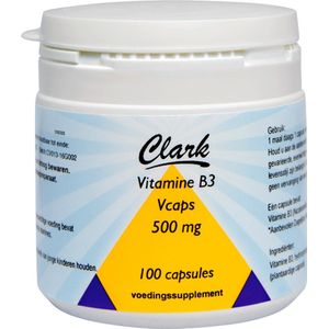 Clark Vitamine B3 nicotinamide 500 mg 100 capsules