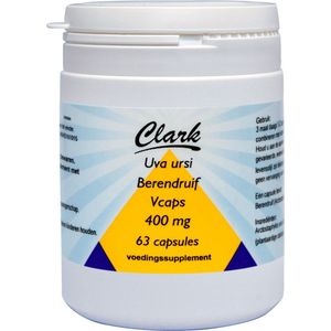 Clark Uva ursi 400mg 63 Vegetarische capsules