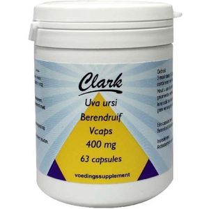 Clark Uva ursi 400mg 63 Vegetarische capsules