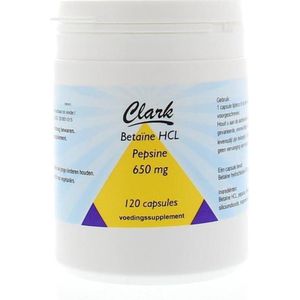 Clark Betaine HCL 650 120 capsules