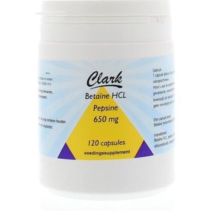 Clark Betaine HCL 650 120 capsules