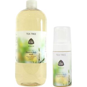 Tea Tree - Hand & Body Foam Wash - Navulling 1000ml - Verzorging en Reiniging