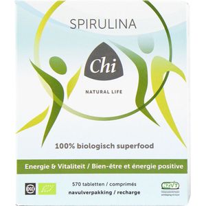Chi Natural Life Bio Spirulina 500 mg Navulling 570 tabletten