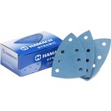 Hamach Dynamic velcro Delta schuurpapier met 7 stofafzuiggaten P60 stuks