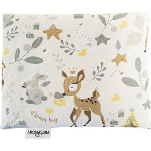 Kersenpitkussen hert - Aroma Vera -20 x 25 cm - opwarmbaar - koud warm kompres