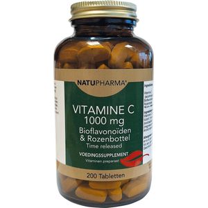 Natupharma vitamine c 1000mg met rozenbottel time released  200TB