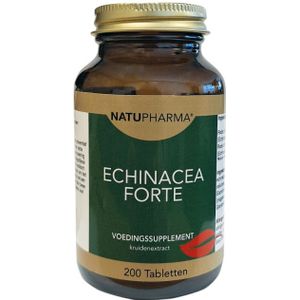 Echinacea Forte - Tabletten - 200 Stuks - Vrij van Gluten en Lactose