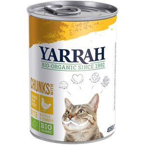 Yarrah Bio Kattenvoer Chunks Kip 405 gr