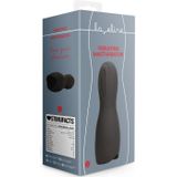 Vibrating Masturbator Sleeve - Licorice Black