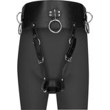 Shots - Ouch! OU874BLK - Belt With Vibrator Holder - Black OS