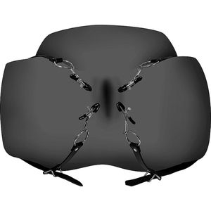Shots - Ouch! OU875BLK - Labia Spreader with Clamps - Black OS